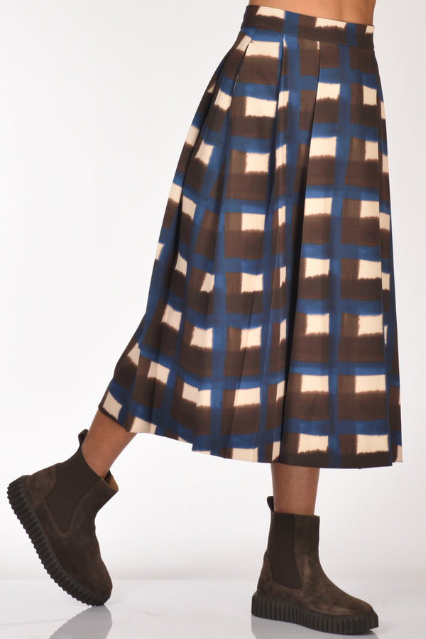 Incotex Slowear Gonna Michi Marrone/blu Donna-2