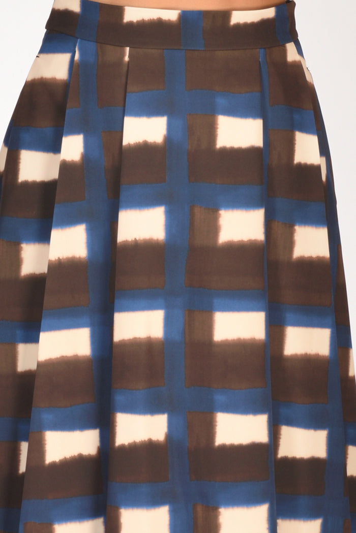 Incotex Slowear Gonna Michi Marrone/blu Donna - 4