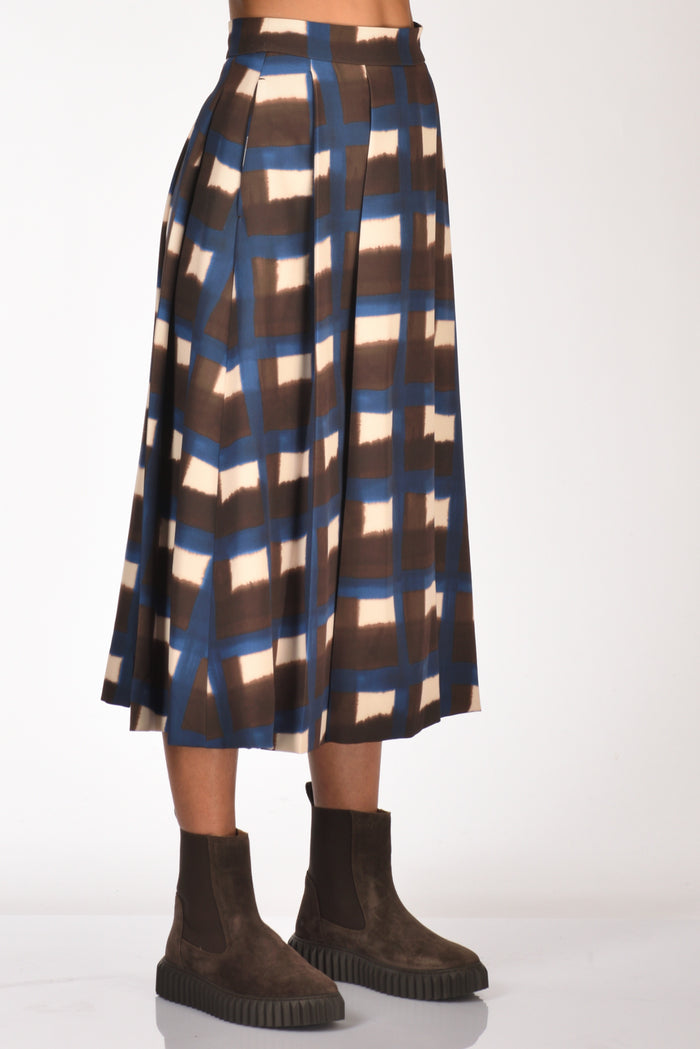 Incotex Slowear Gonna Michi Marrone/blu Donna - 5