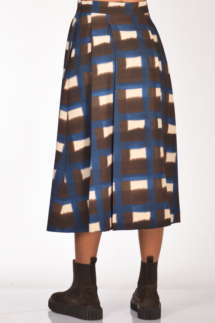 Incotex Slowear Gonna Michi Marrone/blu Donna - 6