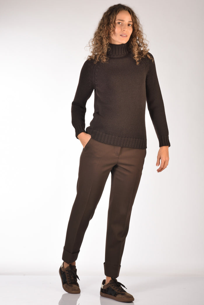 Incotex Slowear Pantalone Nevet Marrone Donna - 2