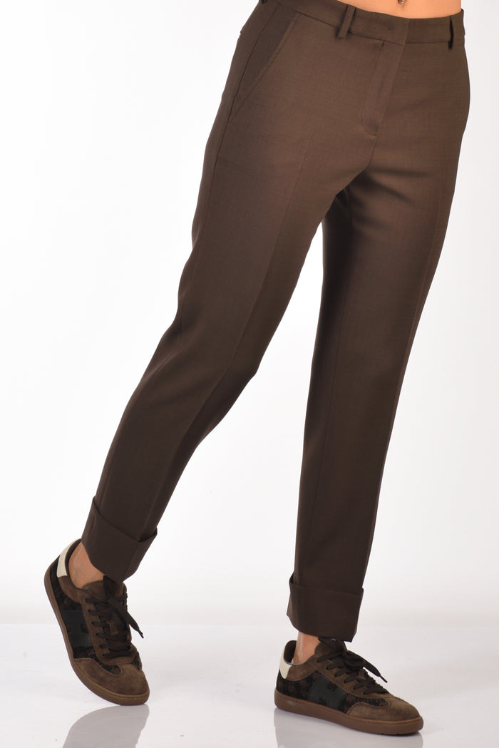 Incotex Slowear Pantalone Nevet Marrone Donna - 5