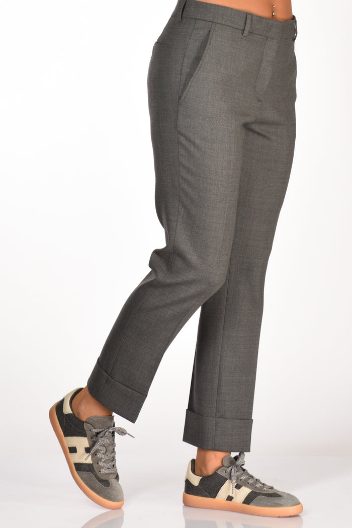 Incotex Slowear Pantalone Nevet Grigio Scuro Donna - 4
