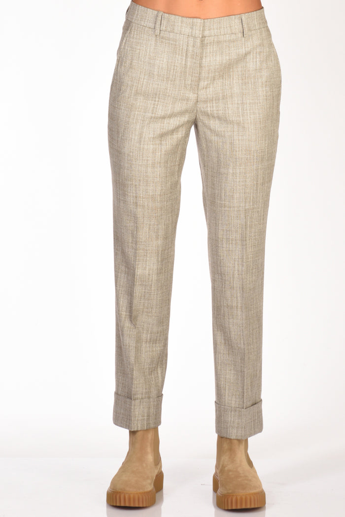 Incotex Slowear Pantalone Nevet Beige/grigio Donna - 3