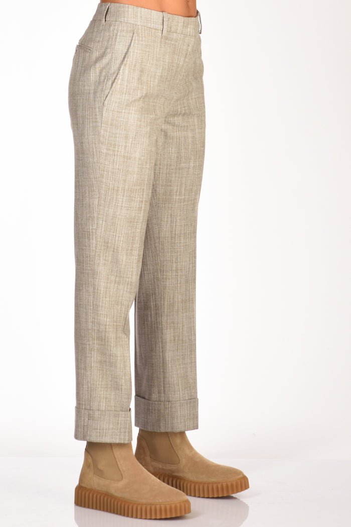 Incotex Slowear Pantalone Nevet Beige/grigio Donna - 4
