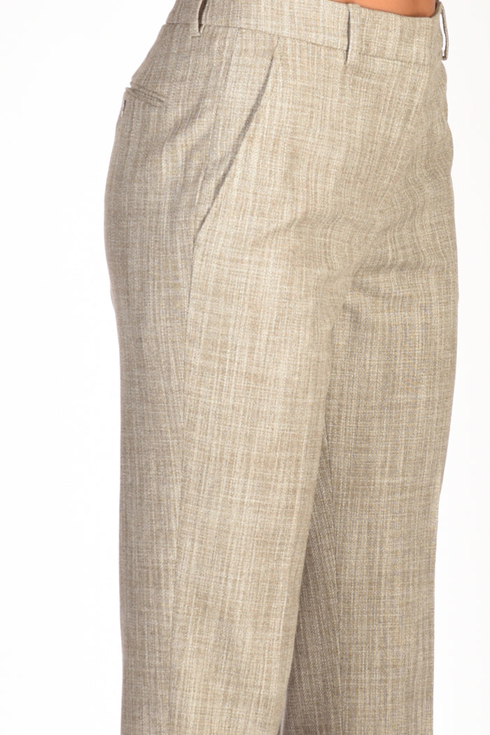 Incotex Slowear Pantalone Nevet Beige/grigio Donna - 5