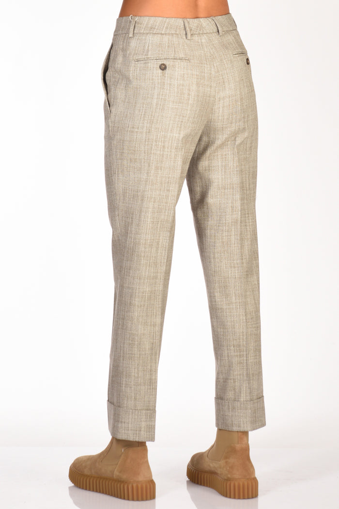 Incotex Slowear Pantalone Nevet Beige/grigio Donna - 6