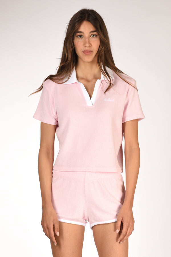 Mc2 Saint Barth Polo Jaime Rosa/bianco Donna-2
