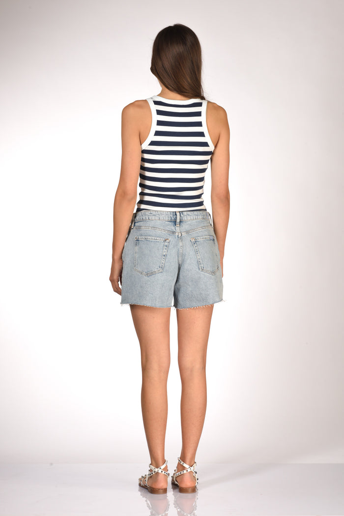 Mc2 Saint Barth Canotta Ada Blu/bianco Donna - 5