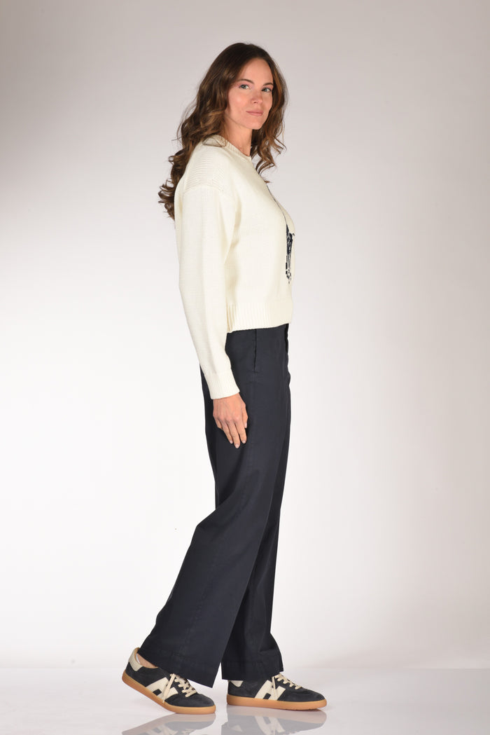 Polo Ralph Lauren Maglia Logo Bianco/blu Donna - 4