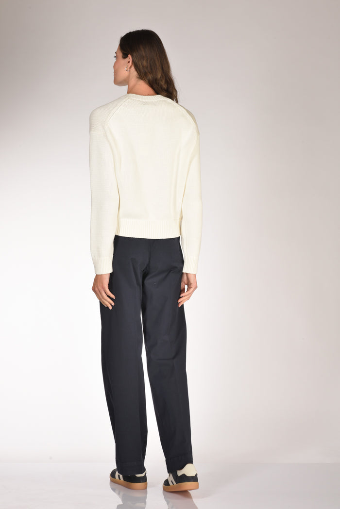 Polo Ralph Lauren Maglia Logo Bianco/blu Donna - 5