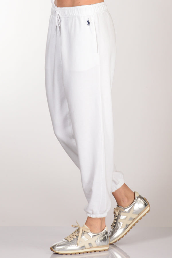 Polo Ralph Lauren Pantaloni Felpa Bianco Donna