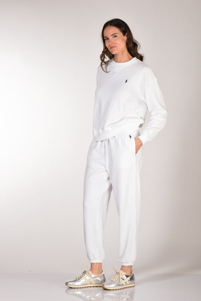 Polo Ralph Lauren Pantaloni Felpa Bianco Donna - 2