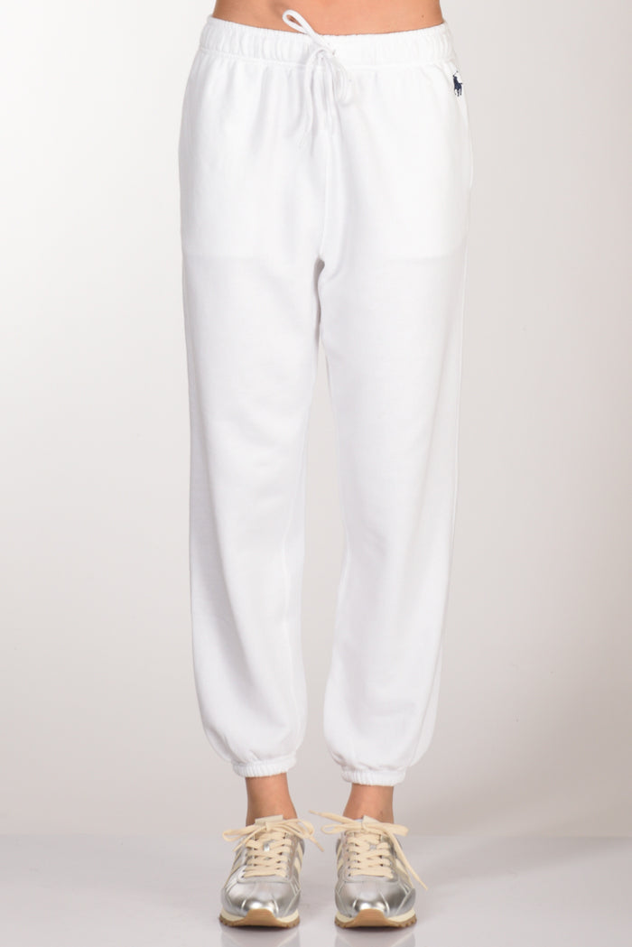 Polo Ralph Lauren Pantaloni Felpa Bianco Donna - 3