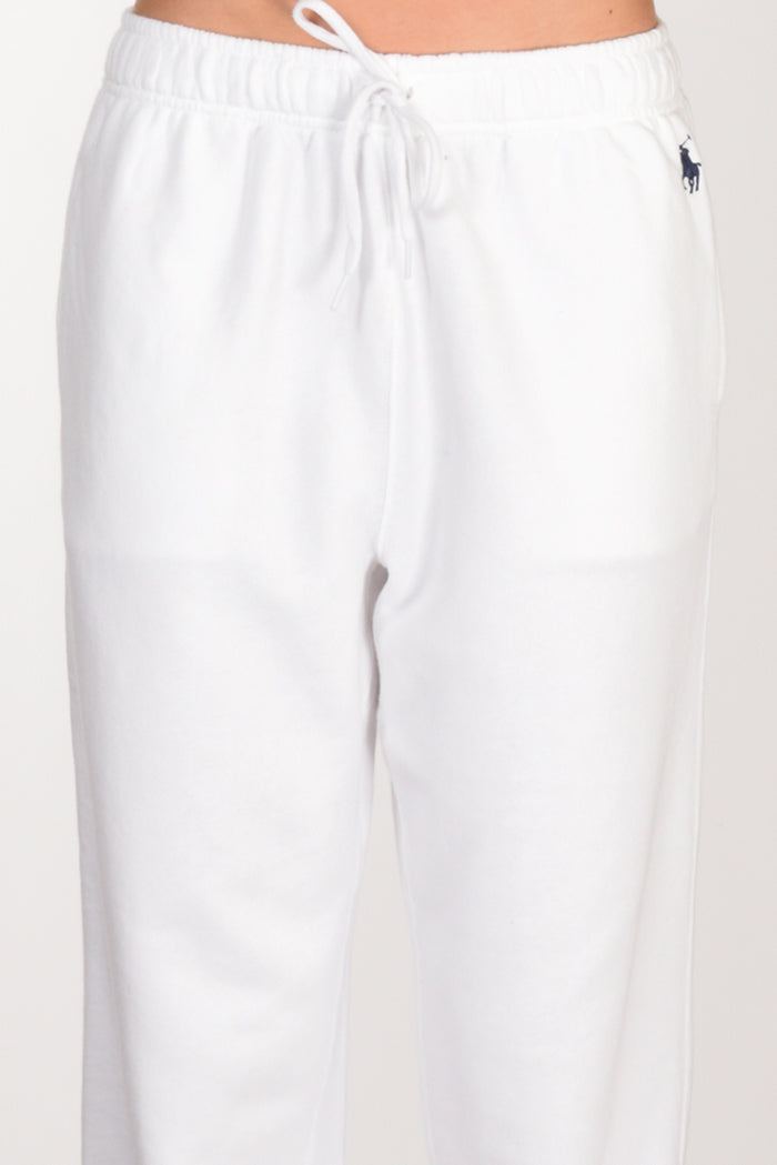 Polo Ralph Lauren Pantaloni Felpa Bianco Donna - 4