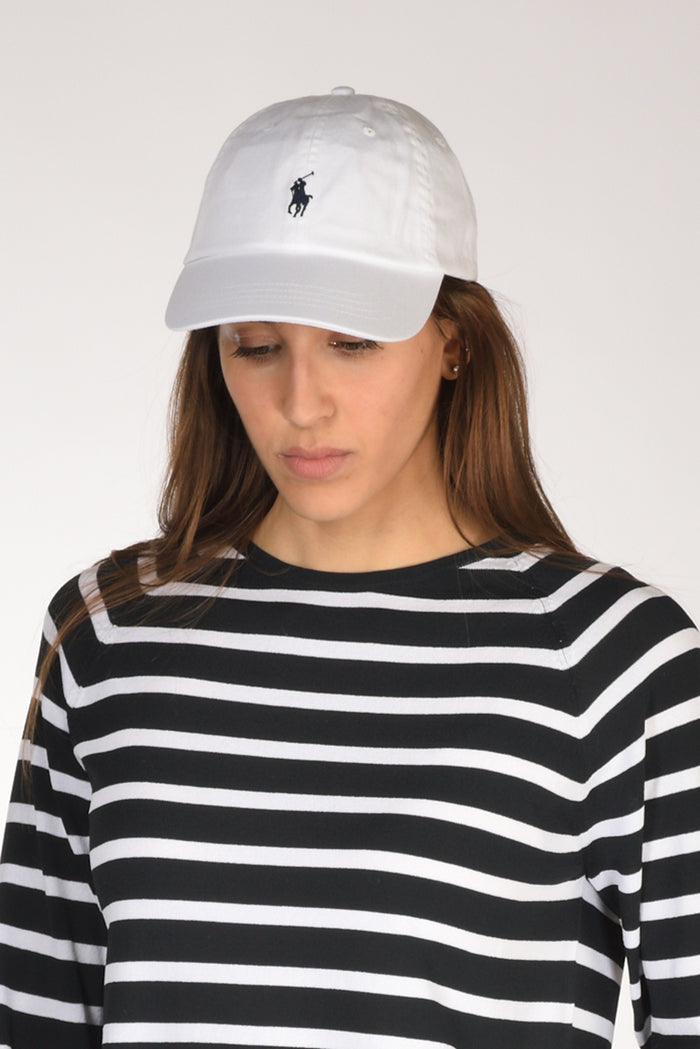 Polo Ralph Lauren Cappello Logo Bianco Donna - 1