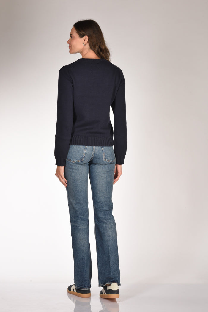 Polo Ralph Lauren Maglia Bandiera Blu Donna - 5