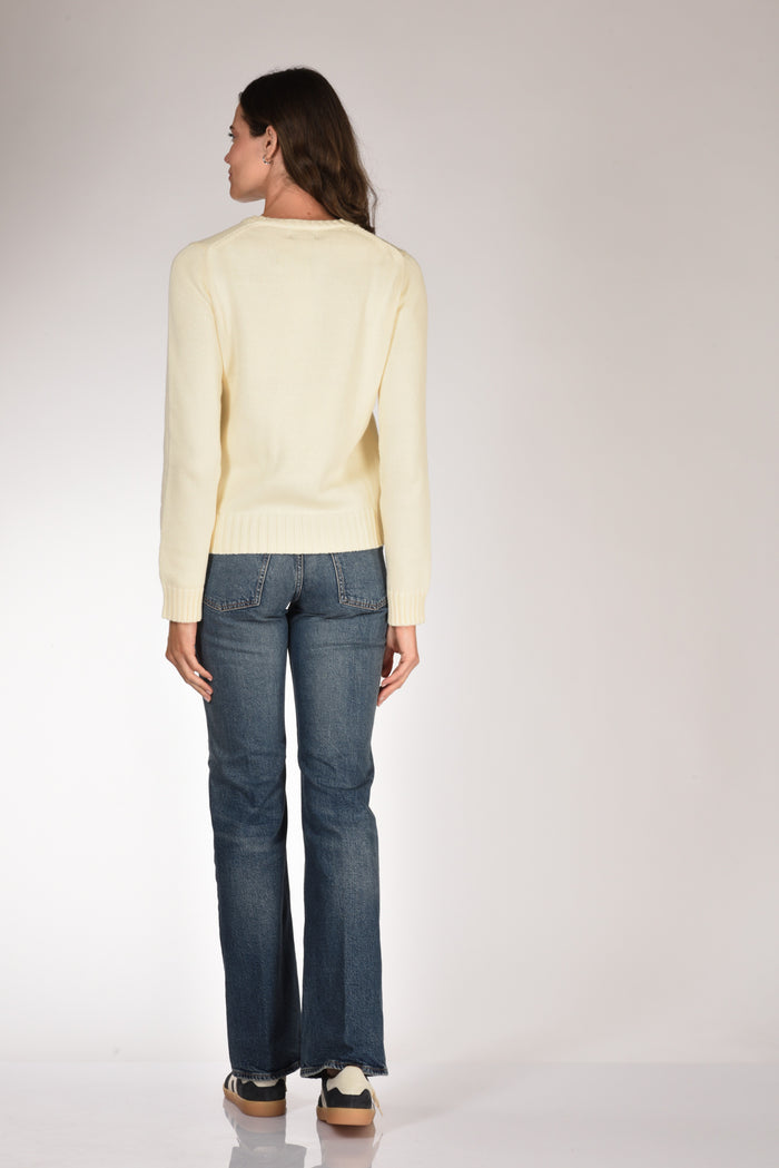 Polo Ralph Lauren Maglia Bandiera Giallo Chiaro Donna - 5