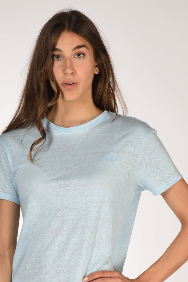 Mc2 Saint Barth Tshirt Hally Azzurro Donna