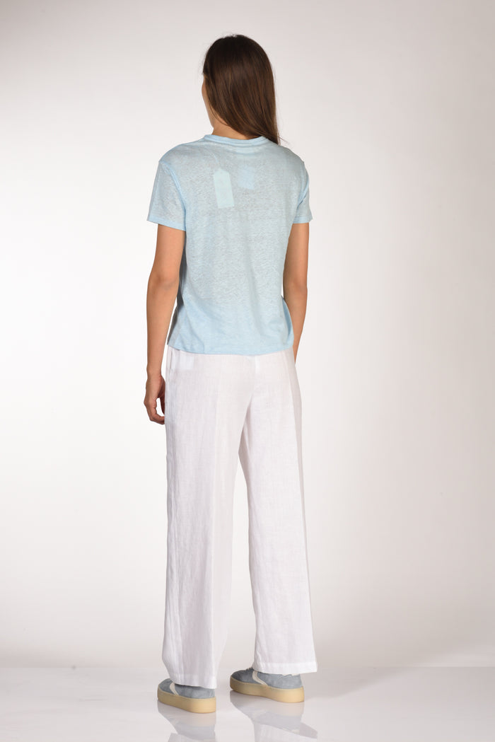 Mc2 Saint Barth Tshirt Hally Azzurro Donna - 5