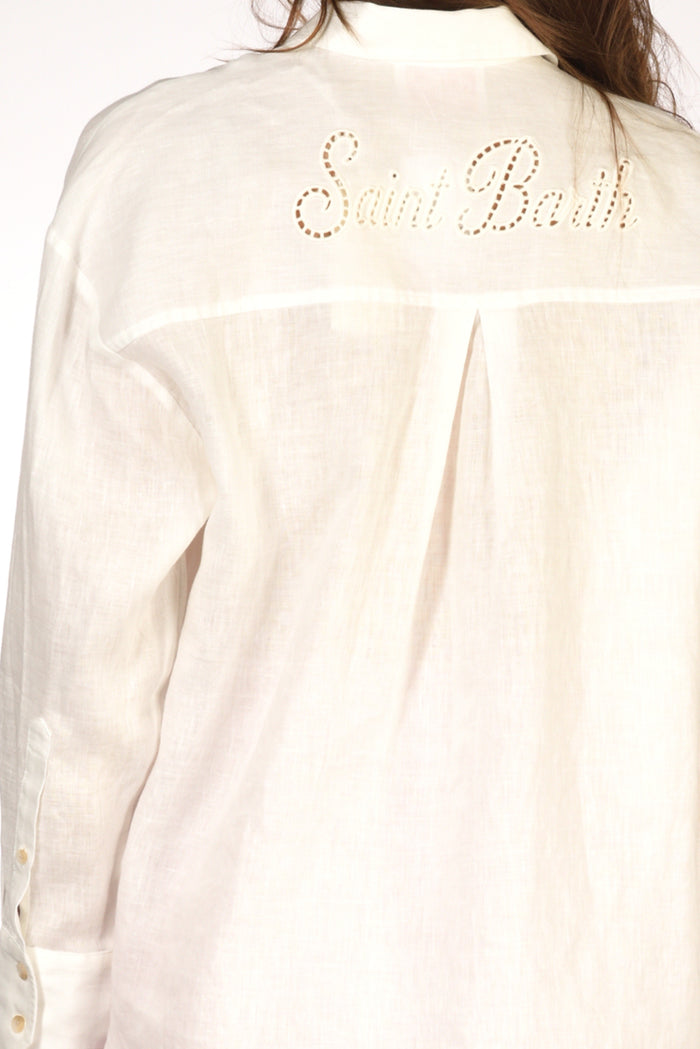 Mc2 Saint Barth Camicia Cristal Bianco Donna - 4