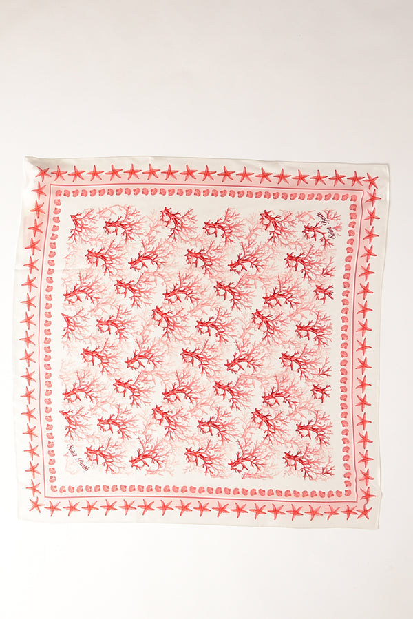 Mc2 Saint Barth Foulard Kitana Bianco/rosso Donna-2