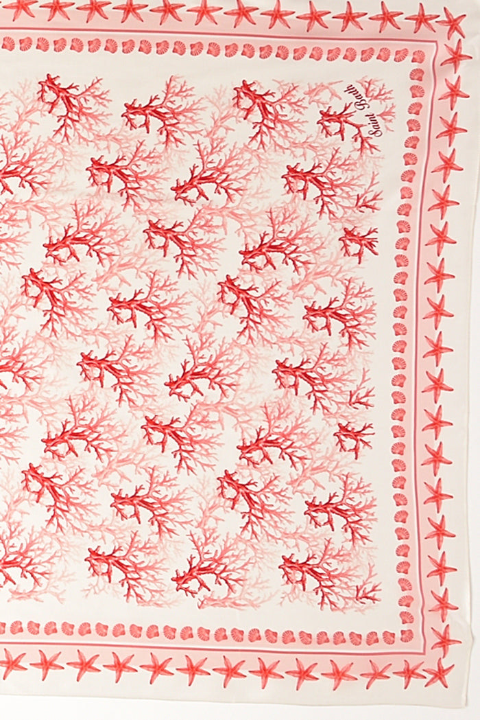 Mc2 Saint Barth Foulard Kitana Bianco/rosso Donna - 3
