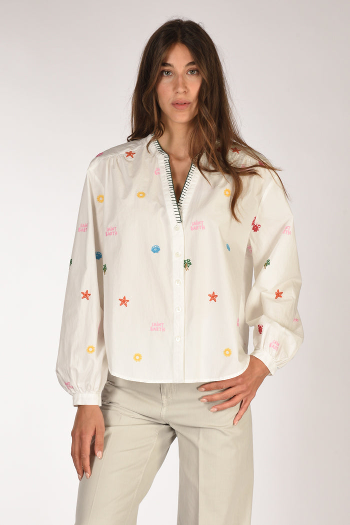 Mc2 Saint Barth Camicia Liona Bianco Donna - 1