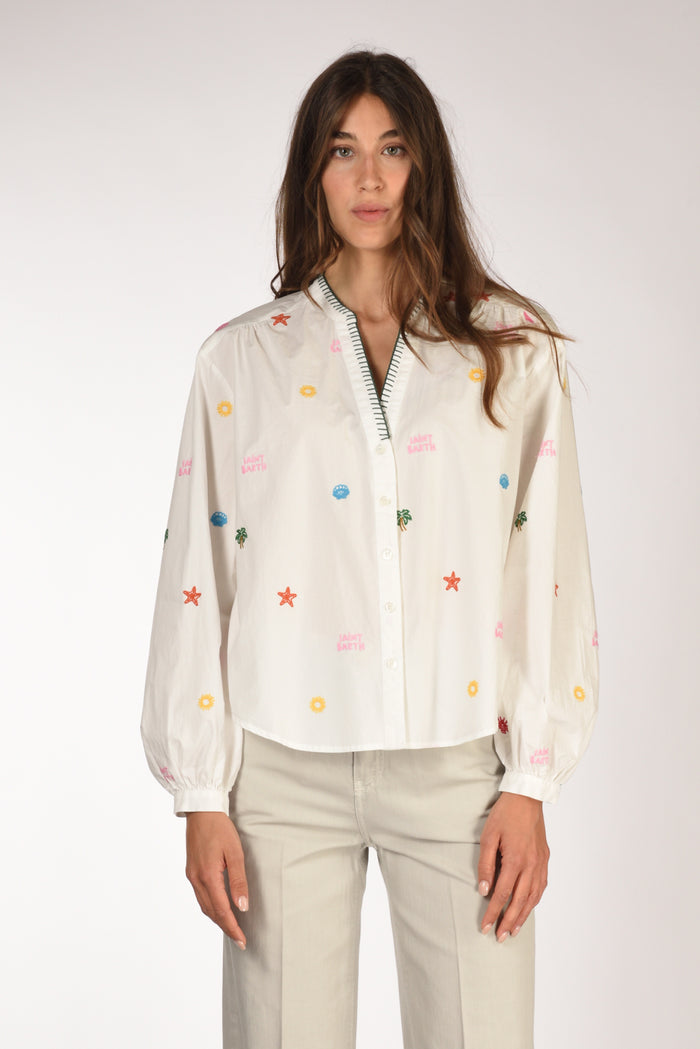 Mc2 Saint Barth Camicia Liona Bianco Donna - 2