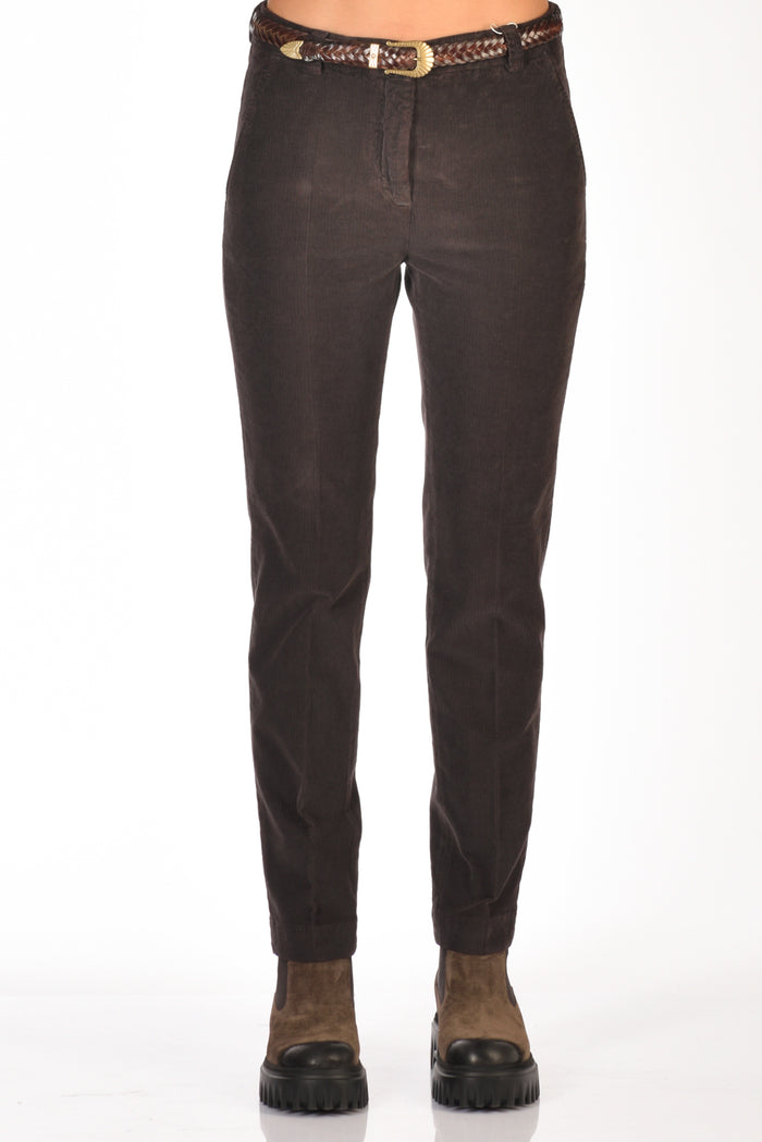 Incotex Slowear Pantalone Leyre Marrone Donna - 3