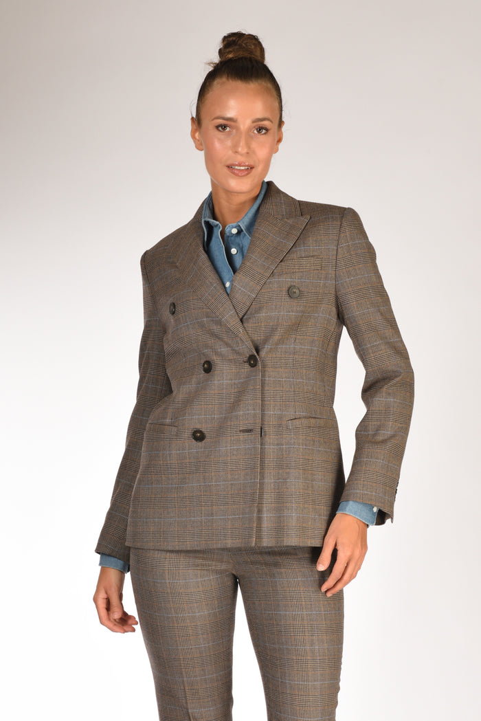 Montedoro Slowear Giacca Terrie Marrone/beige/azzurro Donna - 1