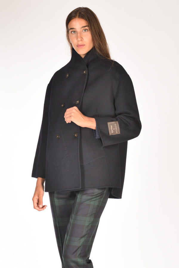 Montedoro Slowear Cappotto Asia Blu Donna