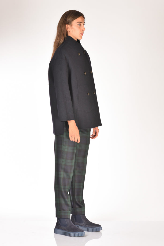 Montedoro Slowear Cappotto Asia Blu Donna - 4