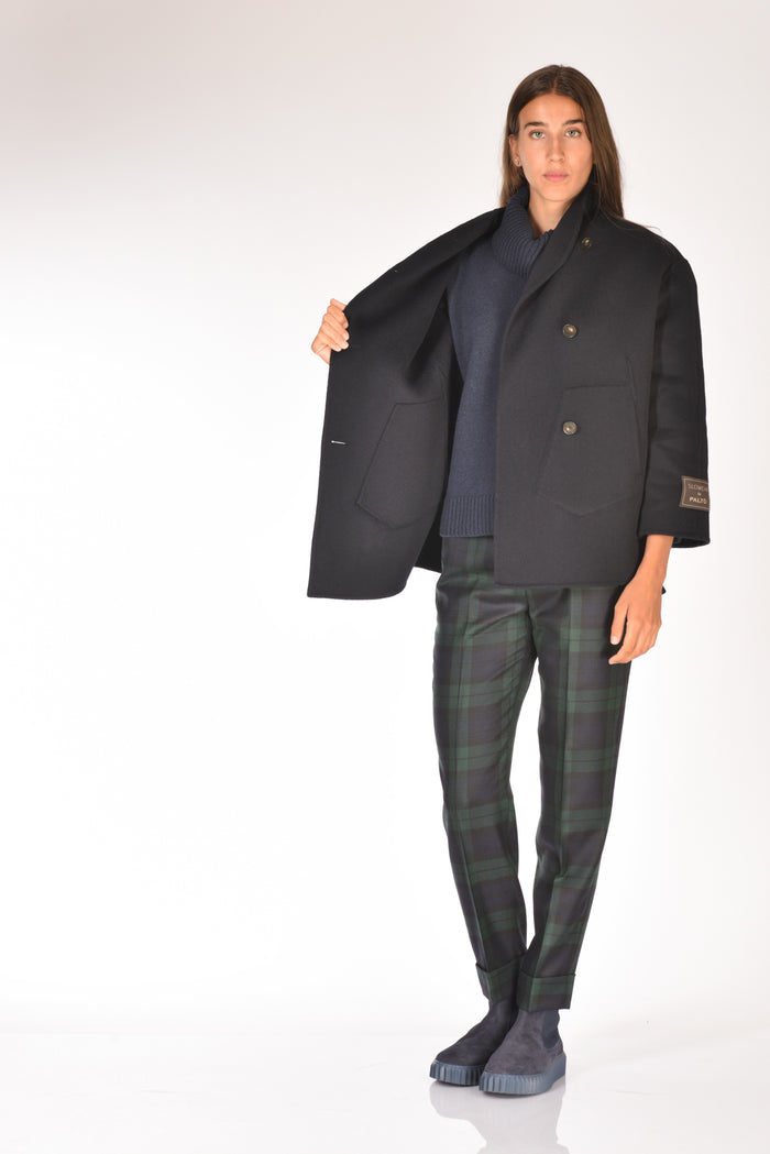 Montedoro Slowear Cappotto Asia Blu Donna - 6