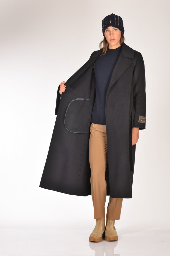 Montedoro Slowear Cappotto Bianca Blu Donna - 6
