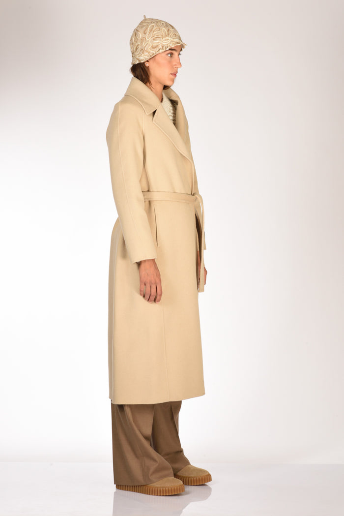 Montedoro Slowear Cappotto Bianca Beige Donna - 4