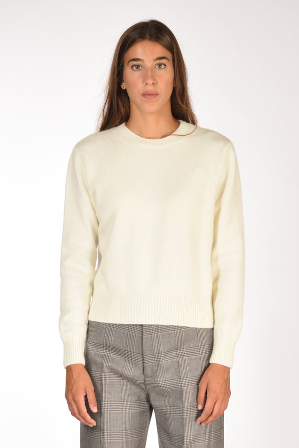 Zanone Slowear Maglia Girocollo Bianco Naturale Donna-2