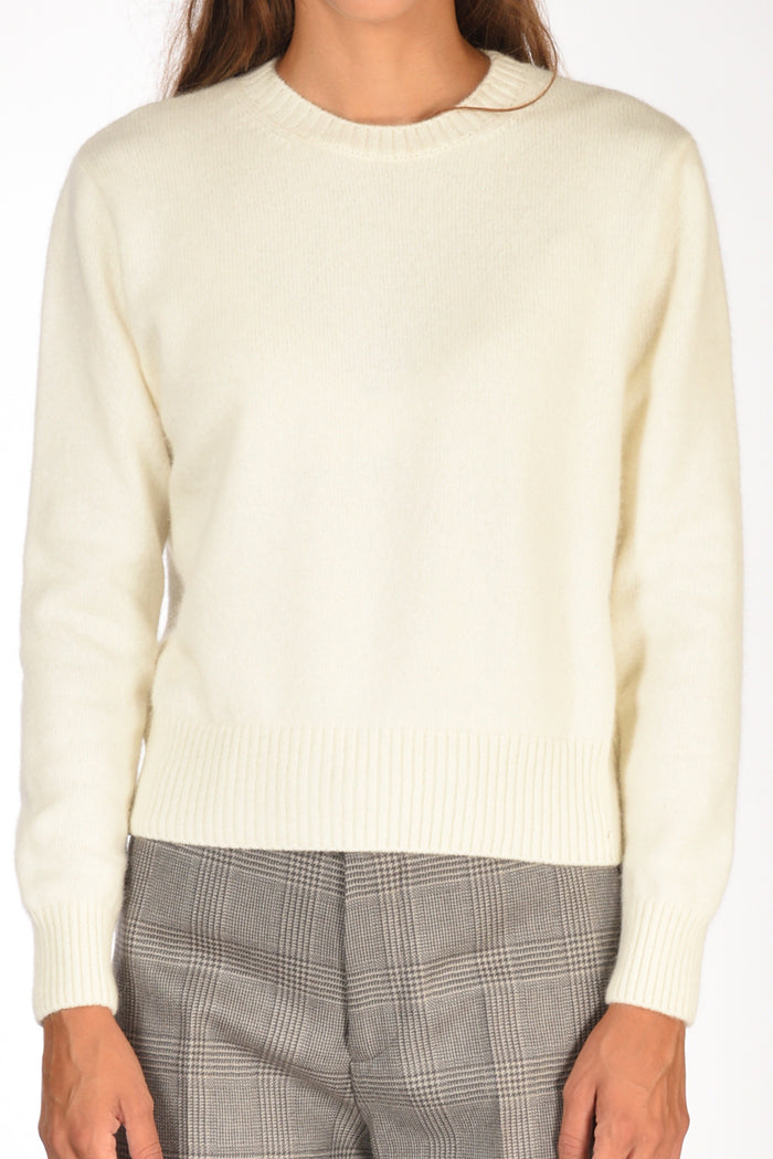 Zanone Slowear Maglia Girocollo Bianco Naturale Donna - 3
