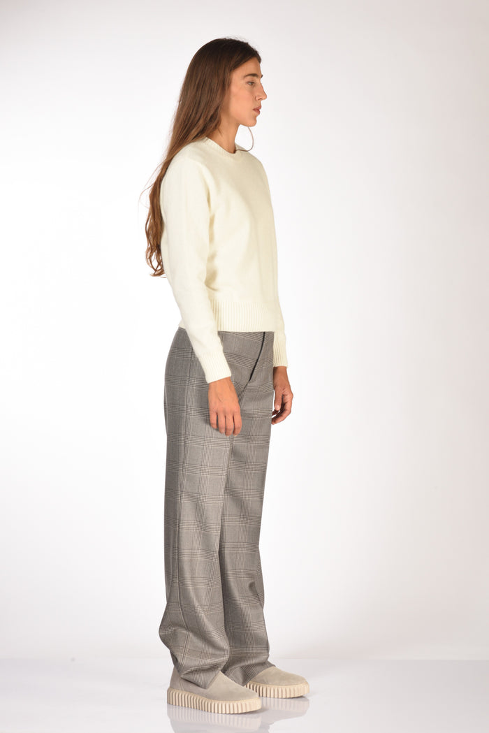 Zanone Slowear Maglia Girocollo Bianco Naturale Donna - 4