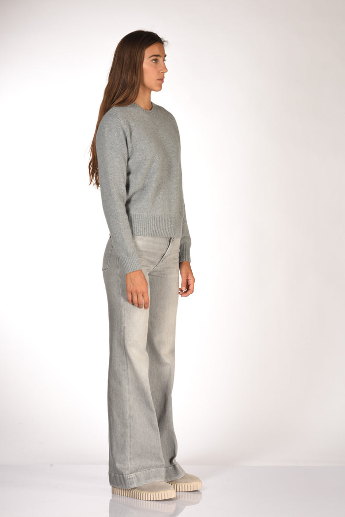 Zanone Slowear Maglia Girocollo Grigio Chiaro Donna - 4