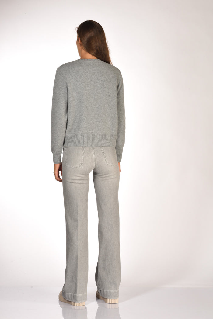 Zanone Slowear Maglia Girocollo Grigio Chiaro Donna - 5