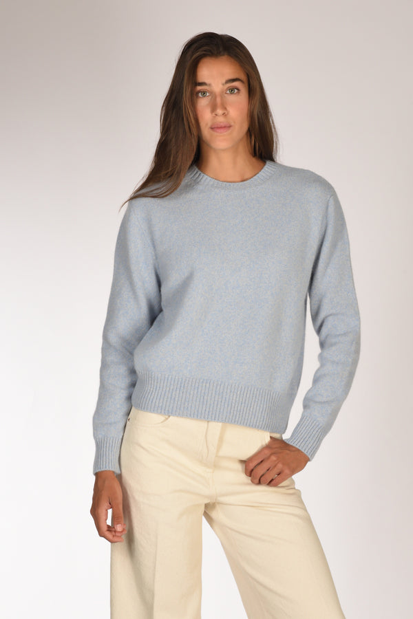 Zanone Slowear Maglia Girocollo Azzurro/beige Donna