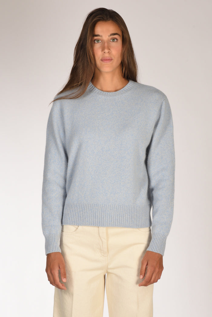 Zanone Slowear Maglia Girocollo Azzurro/beige Donna - 2