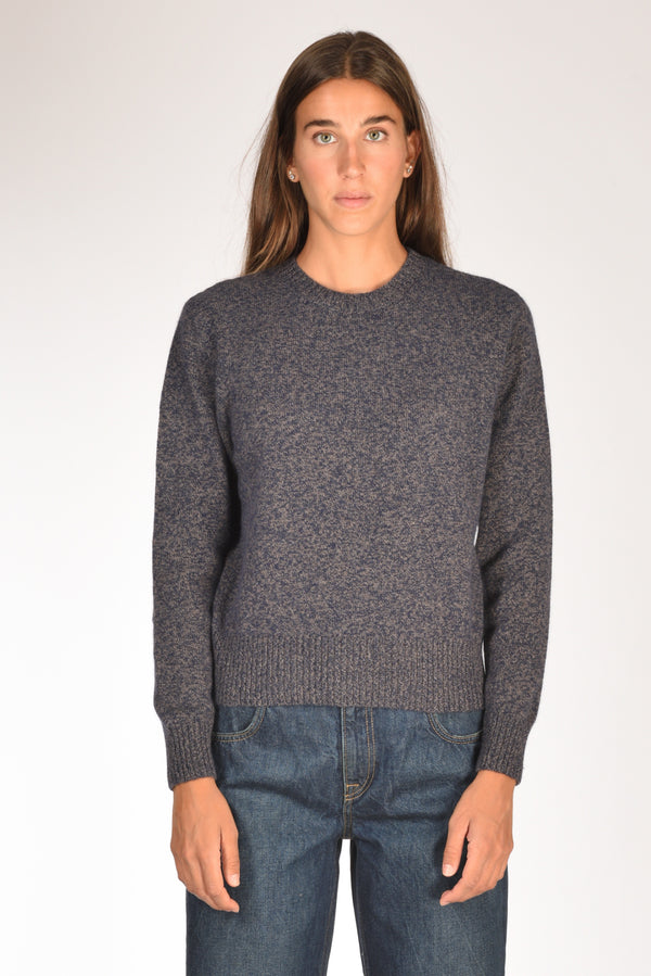 Zanone Slowear Maglia Girocollo Blu/marrone Donna-2