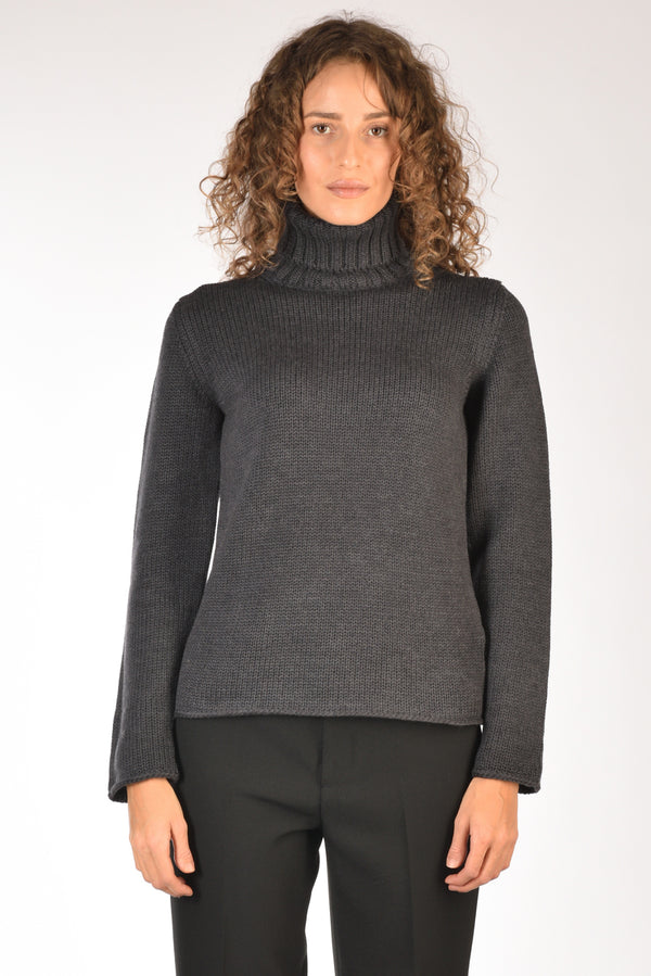 Zanone Slowear Maglia Collo Alto Grigio Donna-2