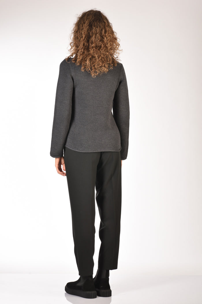 Zanone Slowear Maglia Collo Alto Grigio Donna - 5