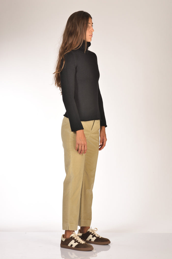 Zanone Slowear Maglia Collo Alto Nero Donna - 4