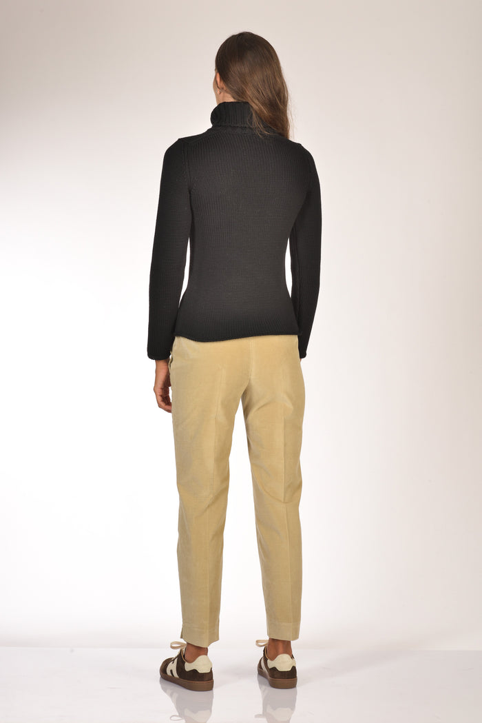 Zanone Slowear Maglia Collo Alto Nero Donna - 5