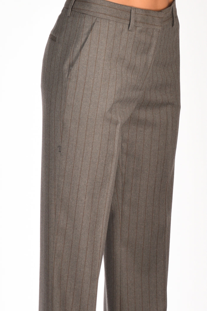 Pt Torino Pantalone Jodie Grigio/marrone Donna - 5