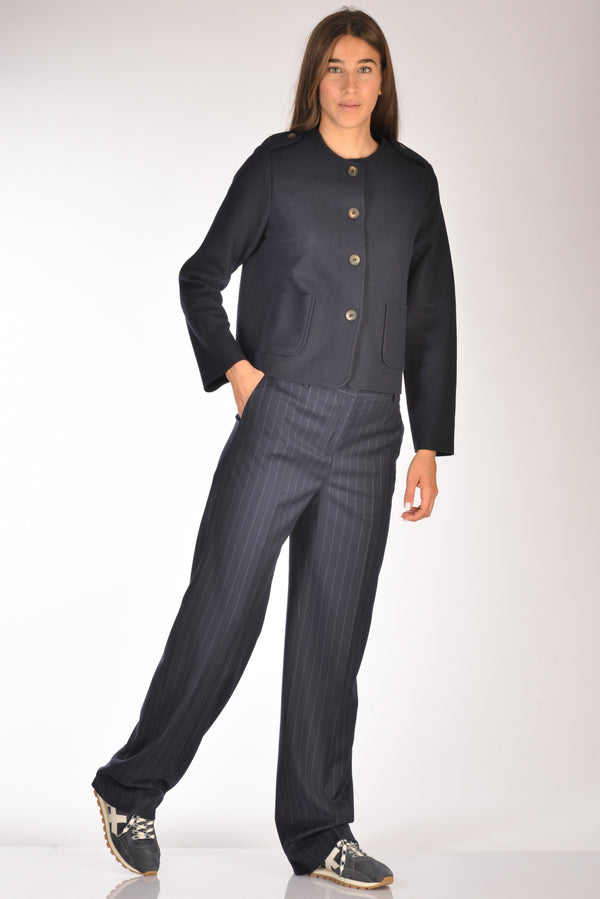 Pt Torino Pantalone Ambra Blu Donna-2
